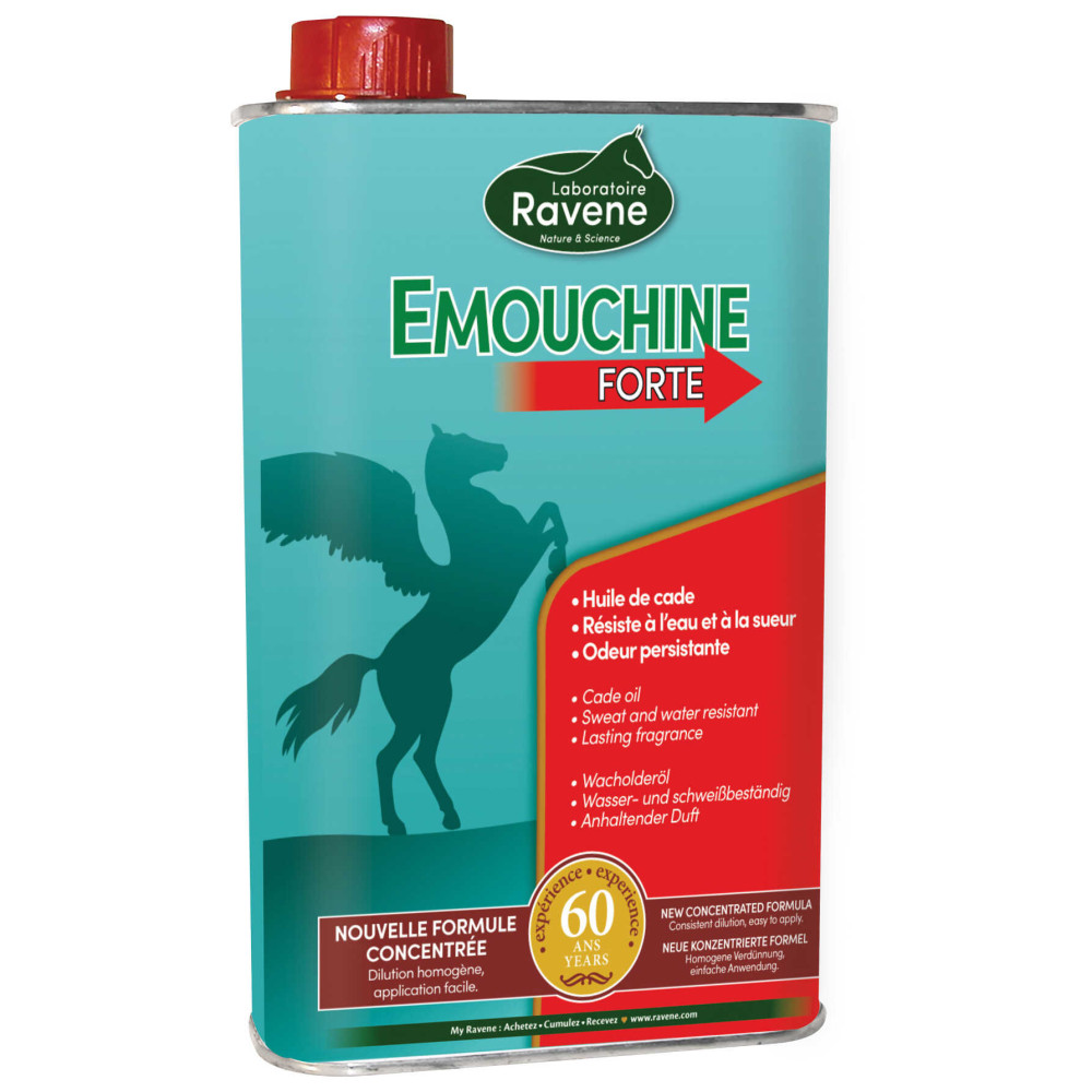 Répulsif Emouchine Forte à l'huile de cade RAVENE • Sud Equi'Passion