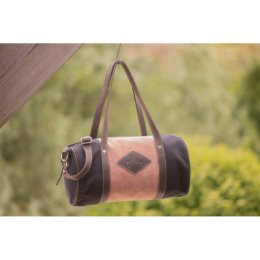 Sac Canvas Bowl Moyen PENELOPE LEPREVOST Noir et Rose
