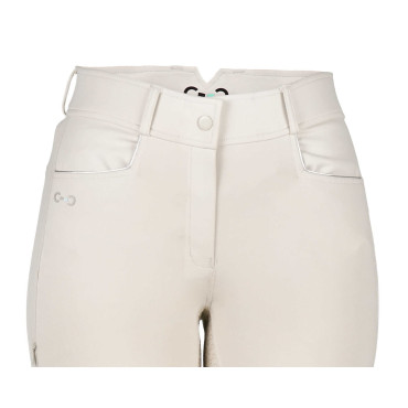Pantalon taille haute femme River Full Grip RIDING WORLD Beige