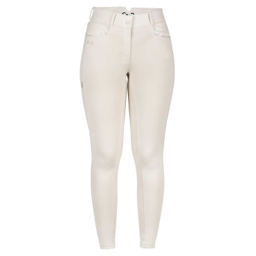 Pantalon taille haute femme River Full Grip RIDING WORLD Beige
