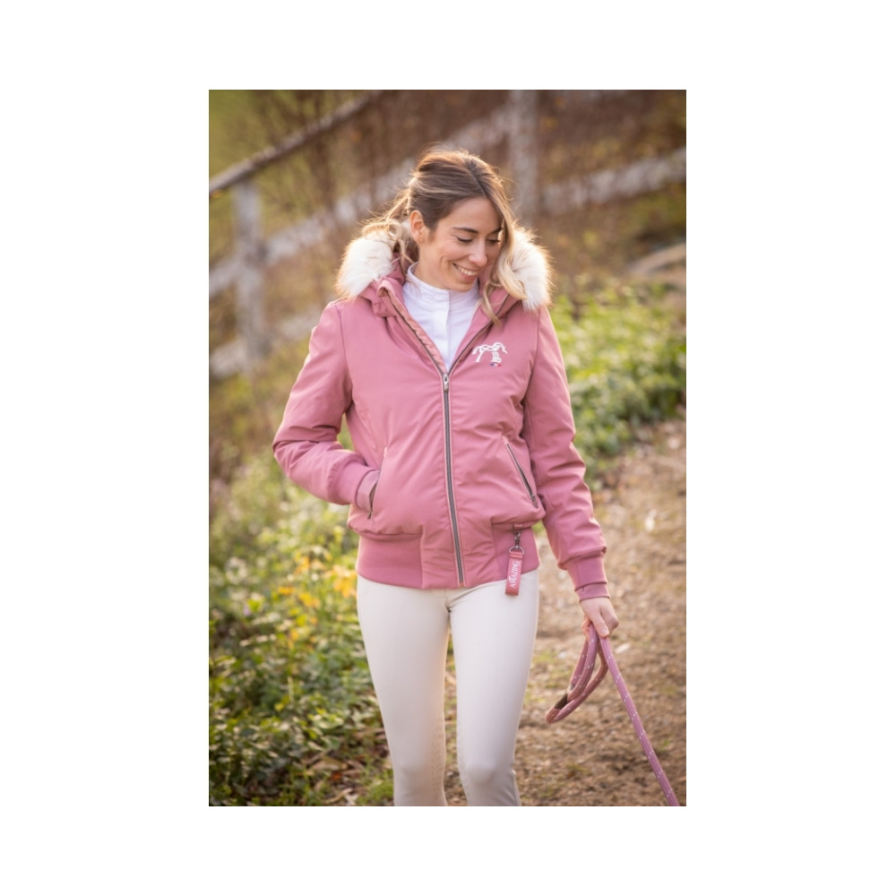 Blouson bombers Step PENELOPE LEPREVOST Vieux Rose • Sud Equi'Passion