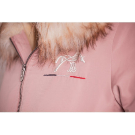Blouson femme Lyon PENELOPE LEPREVOST Rose Poudré • Sud Equi'Passion