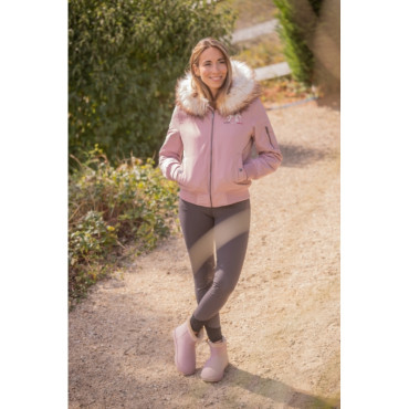 Blouson femme Lyon PENELOPE LEPREVOST Rose Poudré
