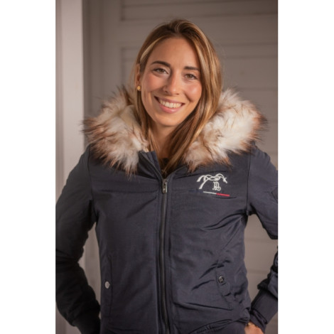 Blouson femme Lyon PENELOPE LEPREVOST Marine Glitter • Sud Equi'Passion