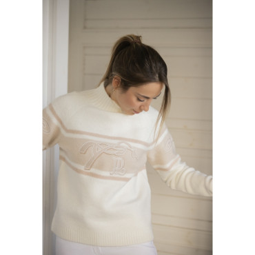 Pull femme Noris PENELOPE LEPREVOST Beige/Camel