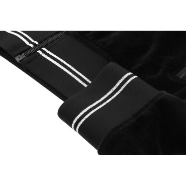 Sweat zippé à capuche femme Coline Velvet JTM EQUITHEME Noir