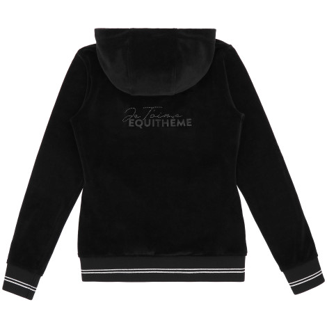 Sweat zippé à capuche femme Coline Velvet JTM EQUITHEME • Sud Equi'Passion