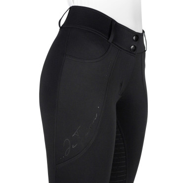 Pantalon femme Elsa Full grip JTM EQUITHEME Noir