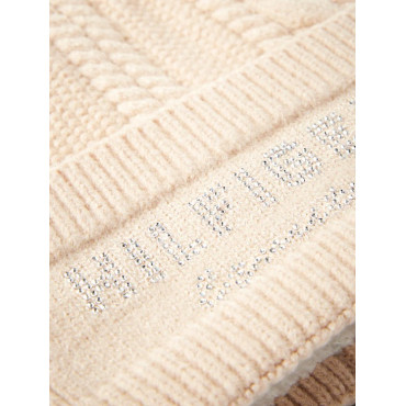 Bonnet à pompon Perry TOMMY HILFIGER Taupe