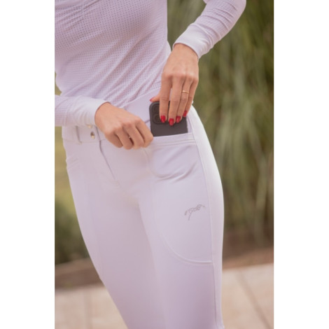 Pantalon de concours femme Sybille PENELOPE LEPREVOST Blanc • Sud Equi'Passion