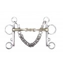Mors Pelham en maillechort 16mm, chaîne 7cm HKM • Sud Equi'Passion