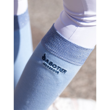 Chaussettes d'équitation LE SABOTIER Bleu Ciel