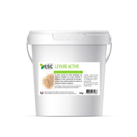 LEVURE ACTIVE + – Probiotique cheval ESC LABORATOIRE • Sud Equi'Passion