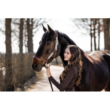 Licol nylon/cuir Luna HKM • Sud Equi'Passion
