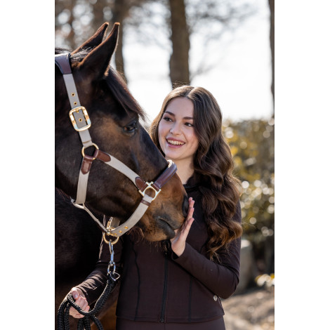 Licol nylon/cuir Luna HKM • Sud Equi'Passion