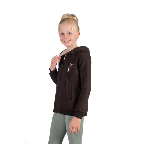 Sweat zippé à capuche junior Mia HKM • Sud Equi'Passion