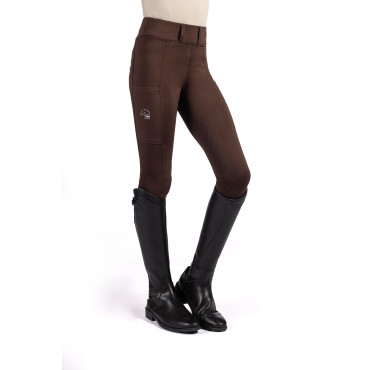 Legging junior Lana II Style full grip HKM Marron Foncé