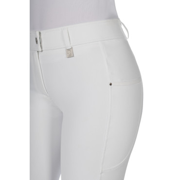 Pantalon de concours femme Livigno grip genoux LAURIA GARRELLI Blanc