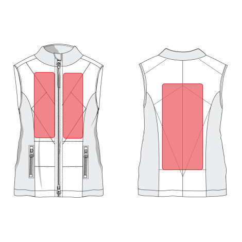 Gilet chauffant femme Slimline Style HKM • Sud Equi'Passion
