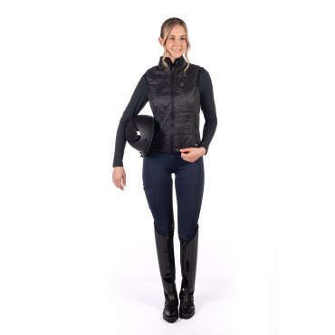 Gilet chauffant femme Slimline Style HKM Noir
