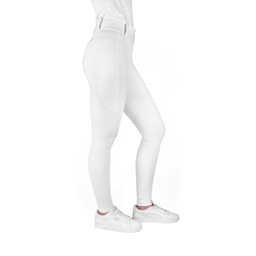 Legging de concours femme Alize Full Grip EQUITHEME Blanc