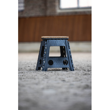 Montoir pliant avec paillasson intégré HKM Noir