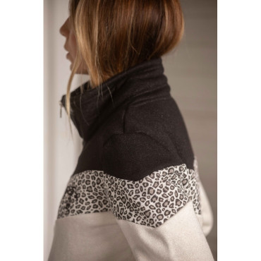 Sweat femme Leonative PENELOPE LEPREVOST Noir/Beige