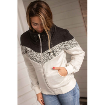 Sweat femme Leonative PENELOPE LEPREVOST Noir/Beige
