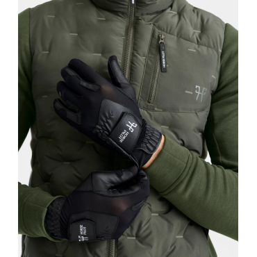 Gants Competition cuir et mesh HORSE PILOT Noir