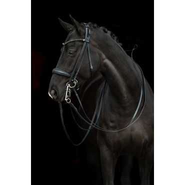 Bride cuir Grace HKM Noir