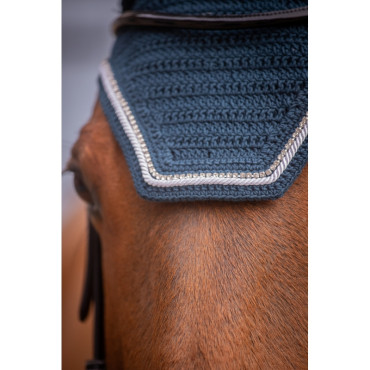 Bonnet anti-mouches Diamant PENELOPE LEPREVOST Bleu Canard/Blanc