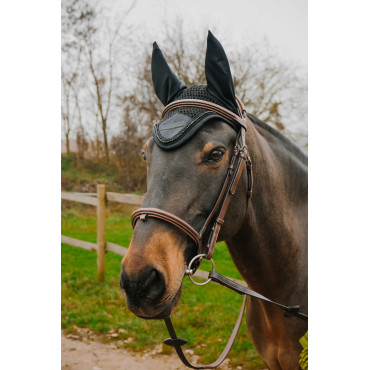 Bonnet anti-mouches Pearl EQUITHEME Noir