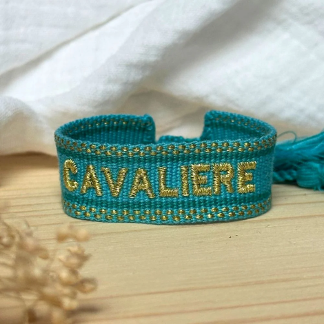Bracelet tissu Cavalière EQUESTRIAN SHOP • Sud Equi'Passion