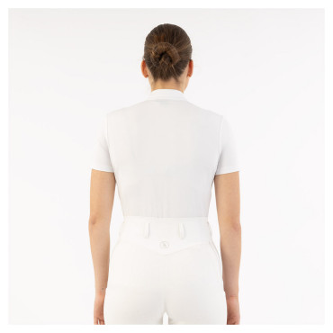 Polo de concours MC femme Koosje BR Blanc