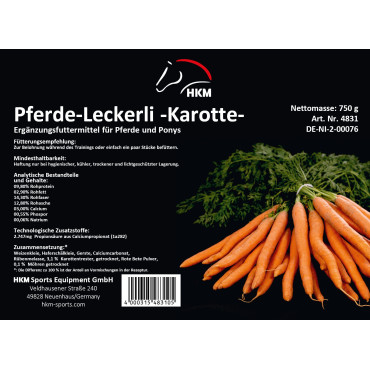 Bonbons pour Chevaux HKM Carotte 750g