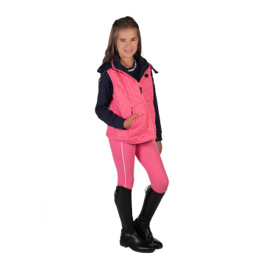 Gilet sans manches réversible junior Maui HKM Fushia/Marine