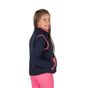 Gilet sans manches réversible junior Maui HKM Fushia/Marine