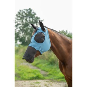 Masque Anti-Mouches Elastique avec naseaux HKM • Sud Equi'Passion