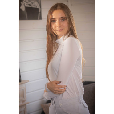 Haut technique ML femme Charlotte PENELOPE LEPREVOST Ecru