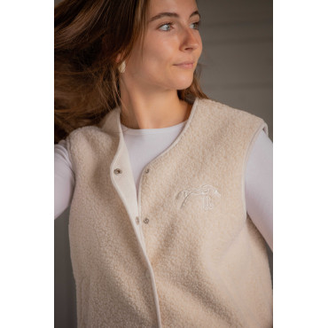 Gilet sans-manches Charline PENELOPE LEPREVOST Ecru