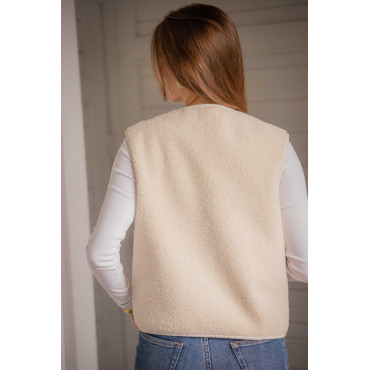 Gilet sans-manches Charline PENELOPE LEPREVOST Ecru