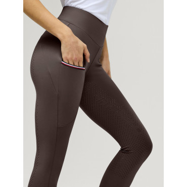 Legging femme Elmira Full Grip TOMMY HILFIGER Cacao