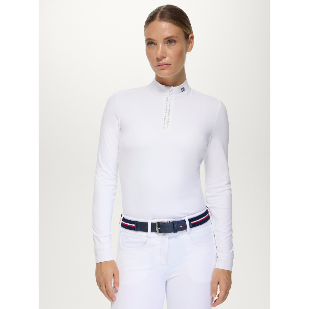 Polo de concours ML femme Monica Rhinestone TOMMY HILFIGER • Sud Equi'Passion