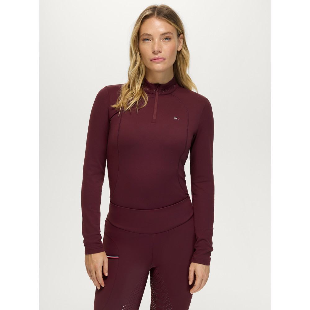 Haut technique ML femme Cady Rhinestone TOMMY HILFIGER • Sud Equi'Passion