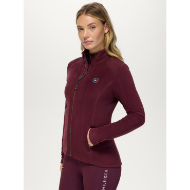 Veste polaire femme Elmonte TOMMY HILFIGER Bordeaux