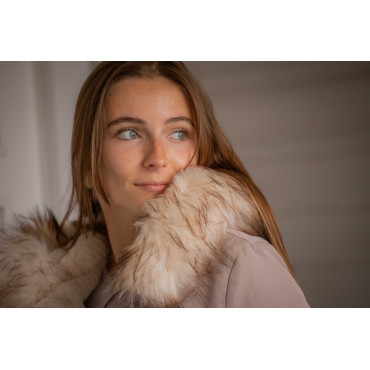 Blouson femme Lyon réversible PENELOPE LEPREVOST Taupe/Ecru