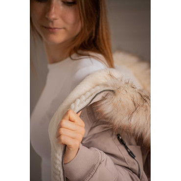 Blouson femme Lyon réversible PENELOPE LEPREVOST Taupe/Ecru