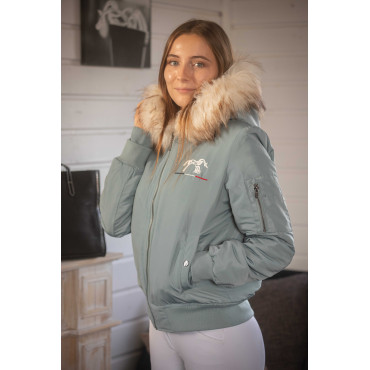 Blouson femme Lyon PENELOPE LEPREVOST Eucalyptus • Sud Equi'Passion