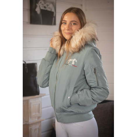 Blouson femme Lyon PENELOPE LEPREVOST Eucalyptus • Sud Equi'Passion