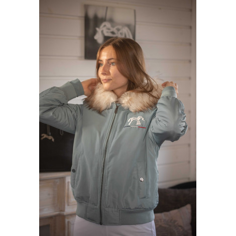 Blouson femme Lyon PENELOPE LEPREVOST Eucalyptus • Sud Equi'Passion